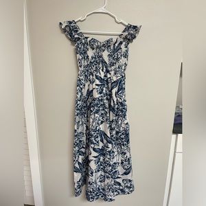Abercrombie & Fitch Tiered Rushed Maxi Dress